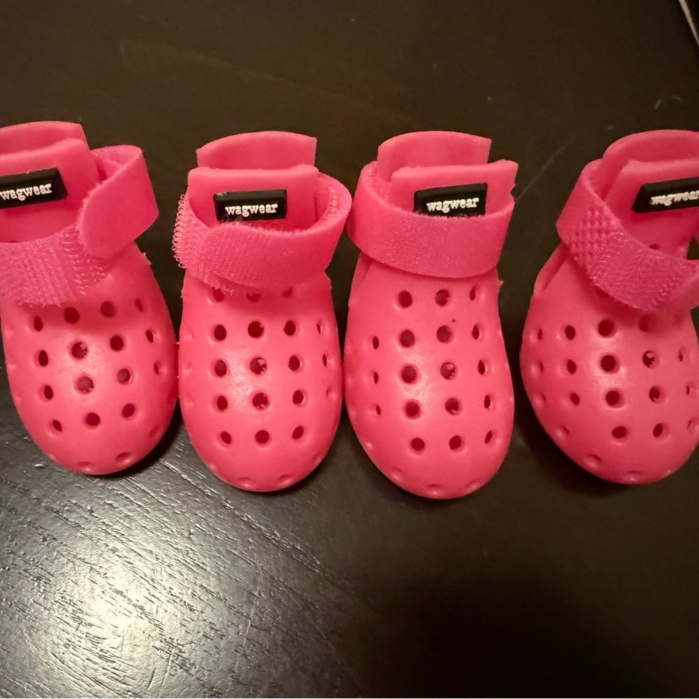 WagWear Pink Dog Booties - XXSH - Picture 3 of 5